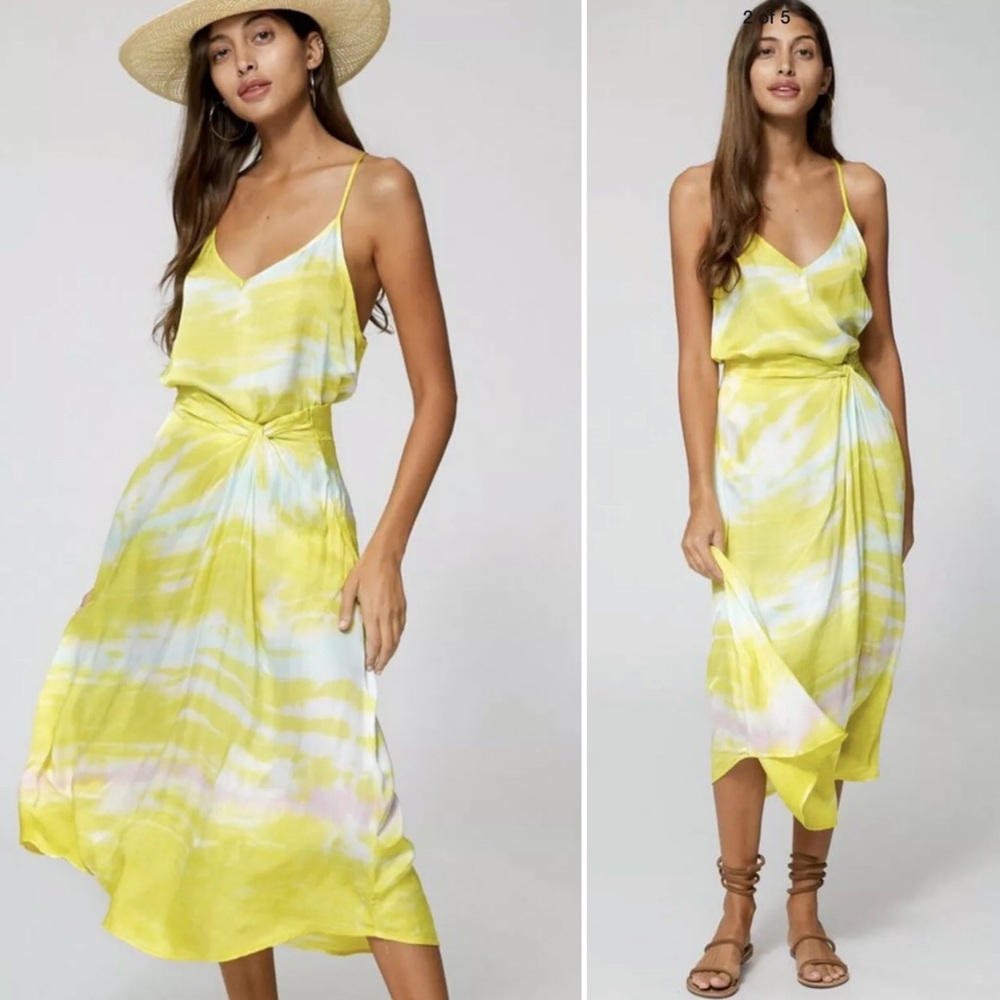 NWT YFB SAVANNA PRINTED TIE DYE NEON MIDI SKIRT - Picture 9 of 9